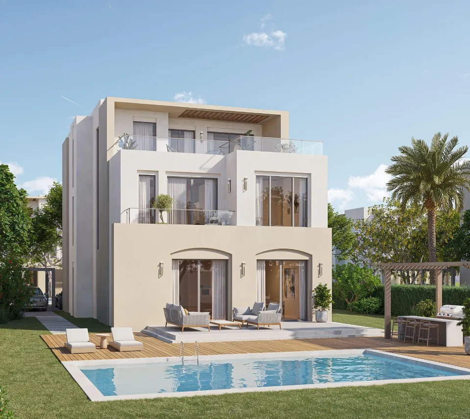 CityGate New Cairo villa with private garden and outdoor terrace